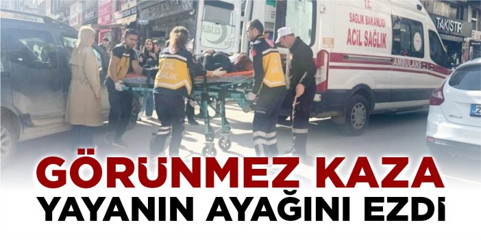 Bilecik'te görünmez kaza: Yayanın ayağını ezdi!