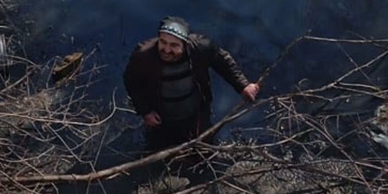 Bataklığa Düşen Şahıs Kurtarıldı