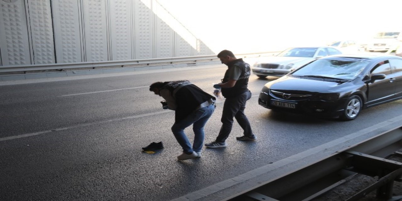 Polis Şüphelenip Kimlik Sordu, Kaçan Şahıs Alt Geçit Köprüsü Üzerinden Yola Atladı