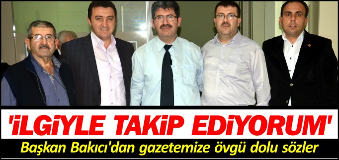 "İLGİYLE TAKİP EDİYORUM"