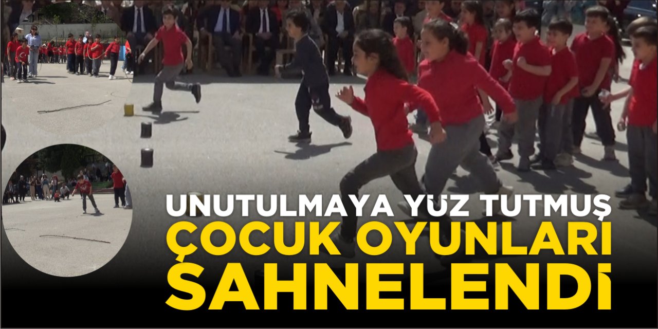 Unutulmaya yüz tutmuş çocuk oyunları sahnelendi