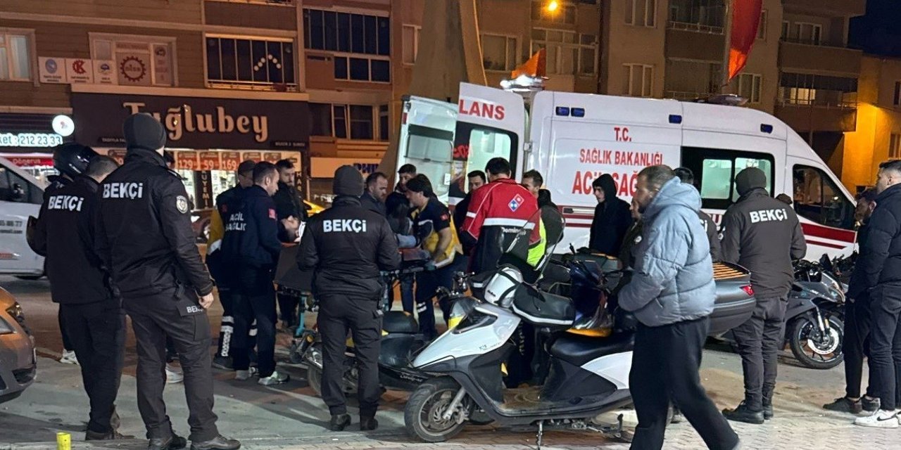 Otomobil İle Motosiklet Çarpıştı, 1 Kişi Yaralandı