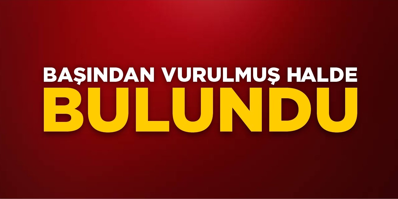 Başından vurulmuş halde bulundu