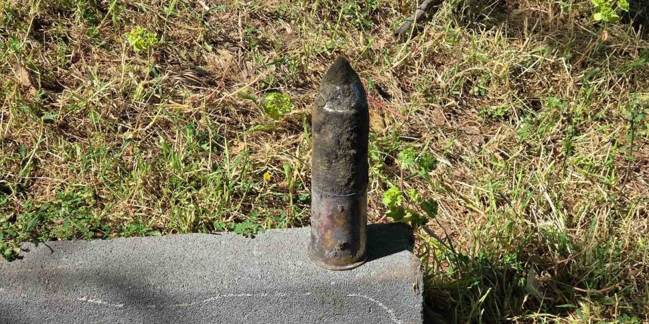 Patlamamış Top Mermisi Bulundu