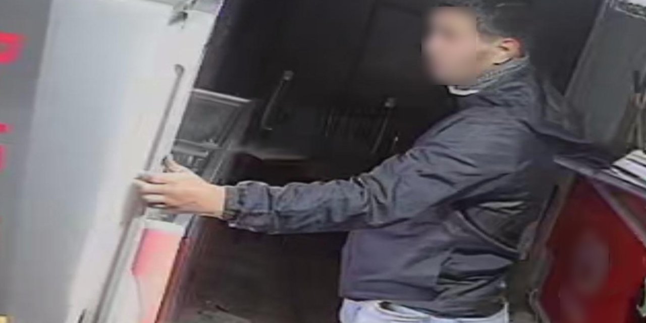 Enerji İçeceği Hırsızlığı Kameraya Yansıdı