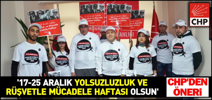 ’17-25 ARALIK YOLSUZLUK VE RÜŞVETLE MÜCADELE HAFTASI OLSUN!’