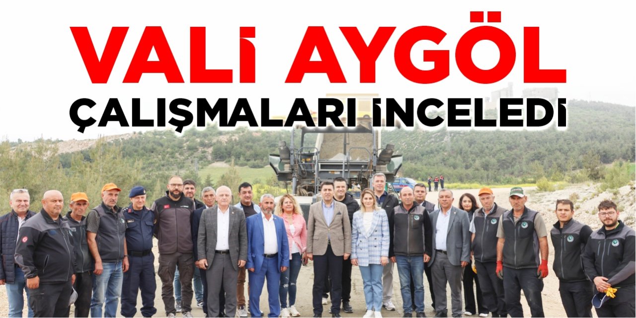 Vali Aygöl çalışmaları inceledi