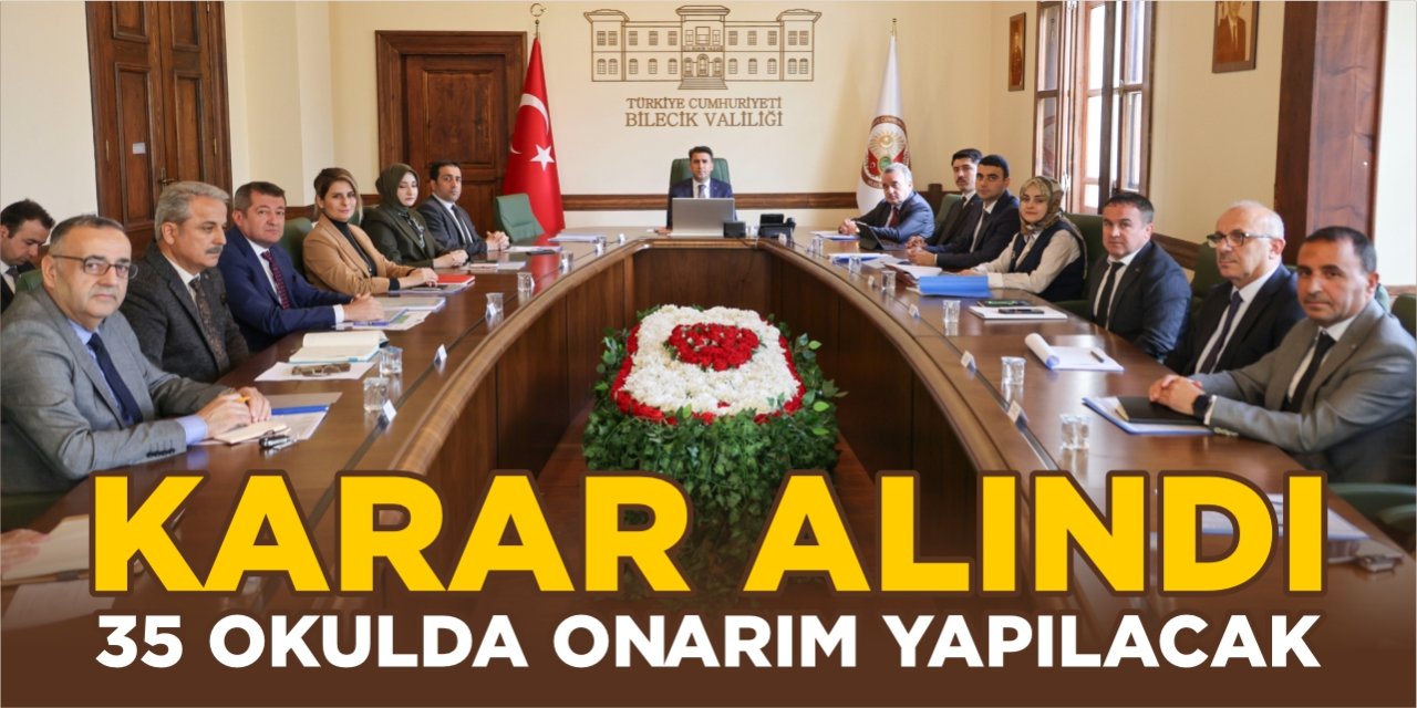 35 okulda onarım yapılacak