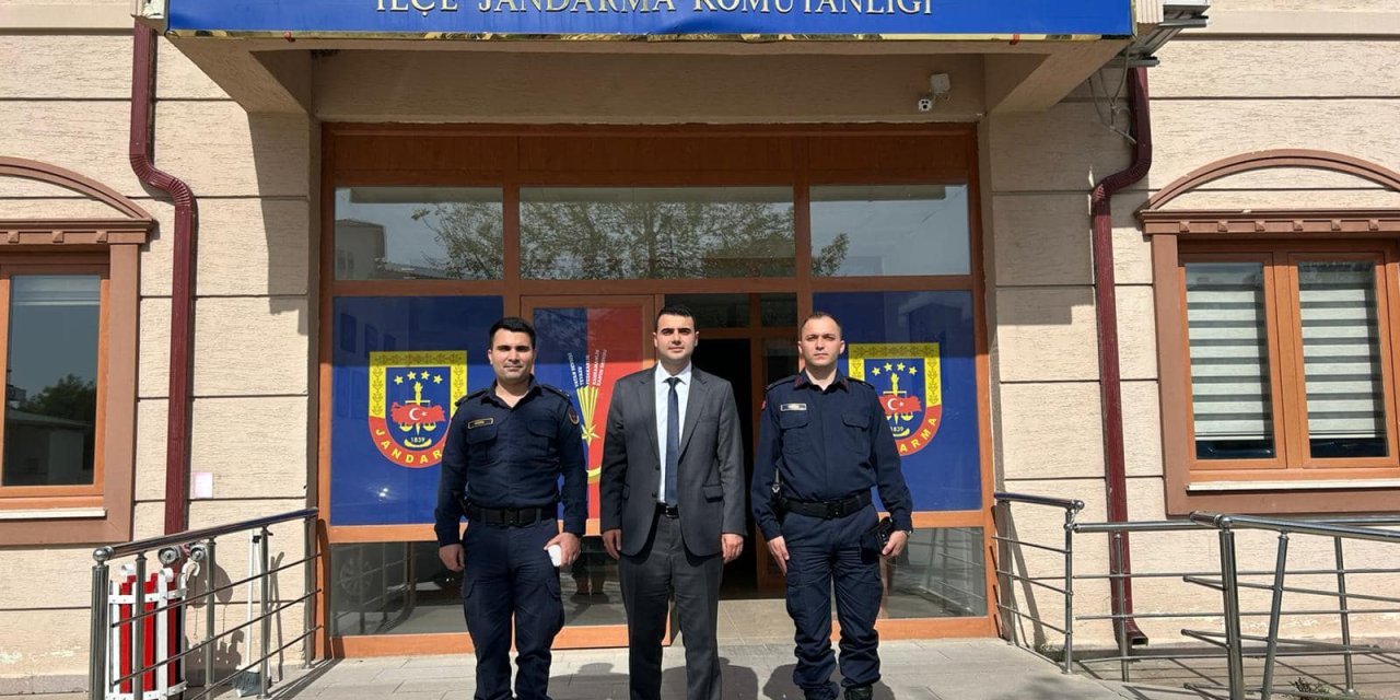 Kaymakam Kılıç'tan Jandarma Komutanlığına Ziyaret