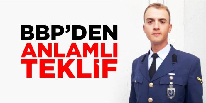 BBP’den anlamlı teklif