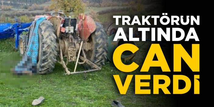 Traktörün altında can verdi