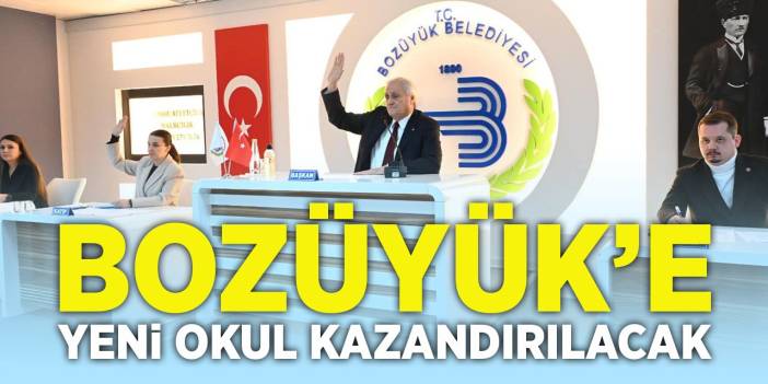 Bozüyük'e Yeni Okul Kazandırılacak
