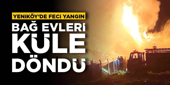 Bağ evleri küle döndü!