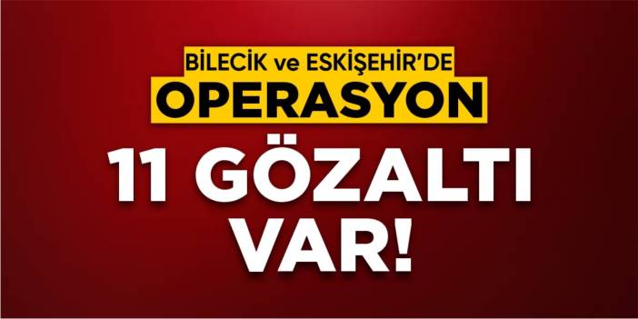 Bilecik ve Eskişehir'de Silah Kaçakçılığı Operasyonu: 11 Gözaltı