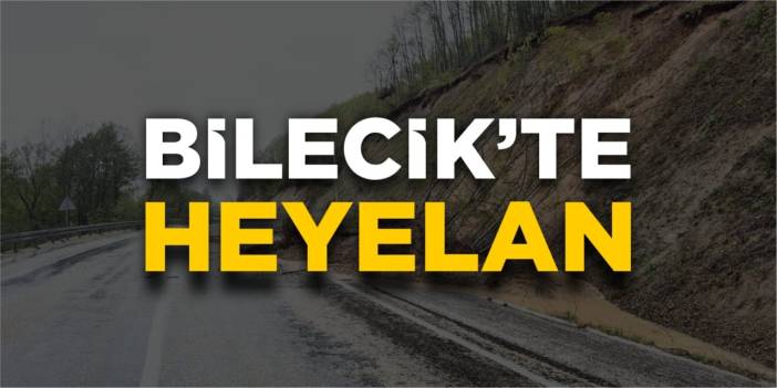 Bilecik'te heyelan