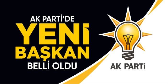 AK Parti'de yeni başkan belli oldu