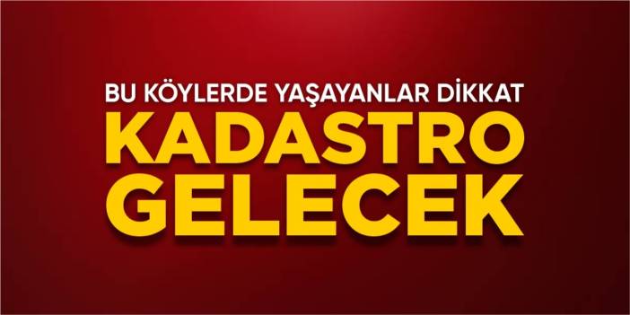 Bilecik'te 25 köyde kadastro güncellemesi yapılacak