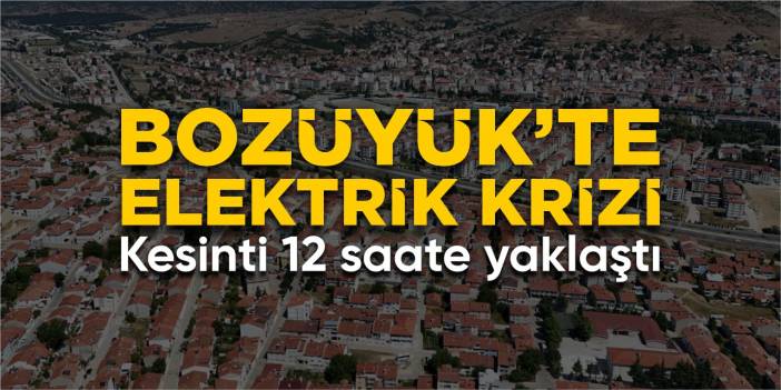 Bozüyük’te elektrik krizi!