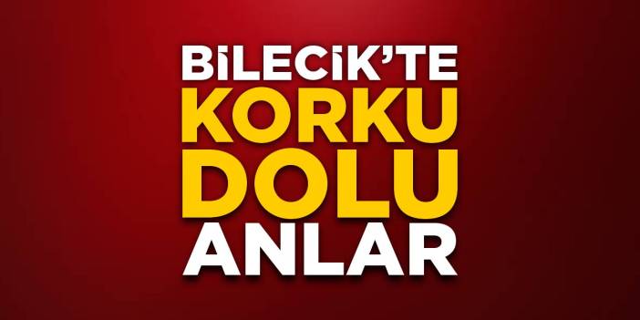 Bilecik'te korku dolu anlar