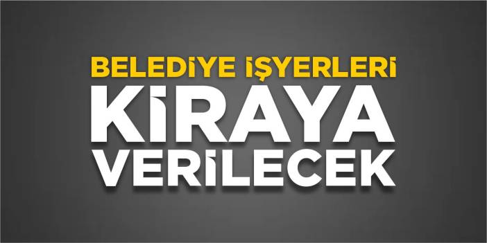 Bozüyük Belediyesi’ne ait 5 adet taşınmaz kiraya verilecek