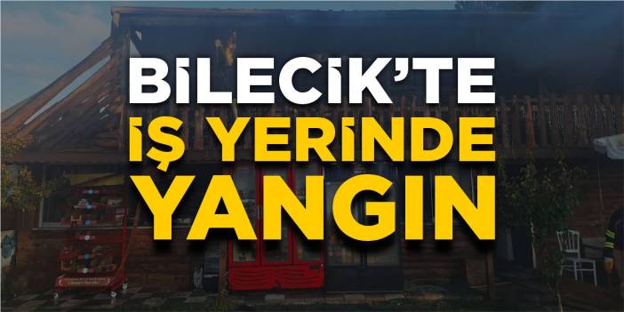 Bilecik’te iş yerinde yangın