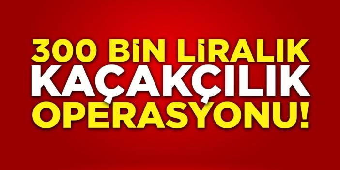 Bilecik'te 300 Bin Liralık Kaçakçılık Operasyonu!