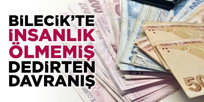 Bilecik'te 'İnsanlık ölmemiş' dedirten davranış
