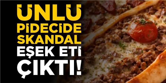 Bursa'nın ünlü pidecisinde tağşiş skandalı: Eşek eti çıktı!