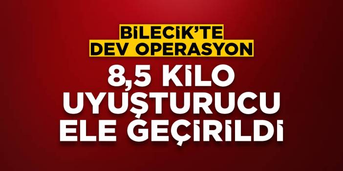 8,5 kilo uyuşturucu yakalandı!
