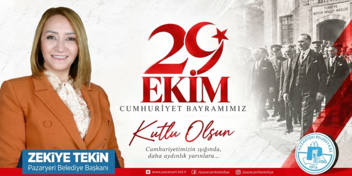 PAZARYERİ BELEDİYE BAŞKANLIĞI - 29 Ekim Cumhuriyet Bayramı Kutlama Mesajı 2026