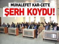 MUHALEFET KAR-ÇET´E ŞERH KOYDU