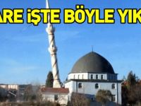 MİNARE İŞTE BÖYLE YIKILDI
