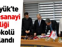 BOZÜYÜK'TE OKUL-SANAYİ İŞ BİRLİĞİ PROTOKOLÜ İMZALANDI