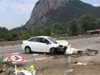 Osmaneli'nde trafik kazası 1 yaralı
