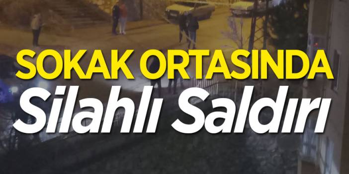 Sokak ortasında silahlı saldırı