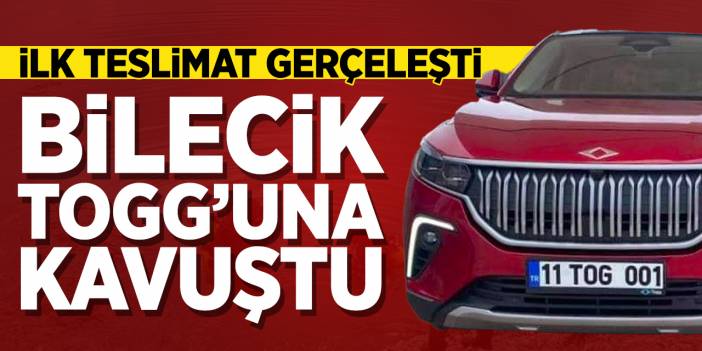 İlk teslimat gerçekleşti: Bilecik TOGG'una kavuştu