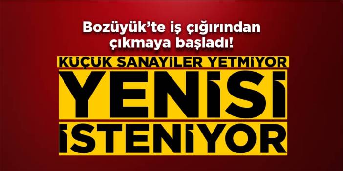 Bozüyük’te iş çığırından çıkmaya başladı