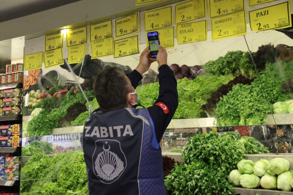 Zincir marketlere zabıtadan şok denetim