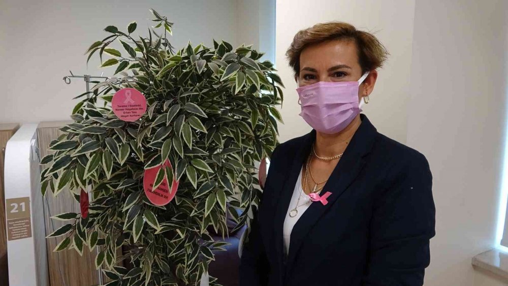 Kanser hastalığına yakalanan kadını evlat sevgisi ayakta tuttu