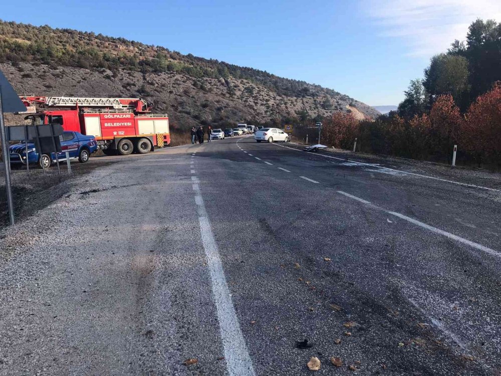 Pazara giderken kaza yaptı