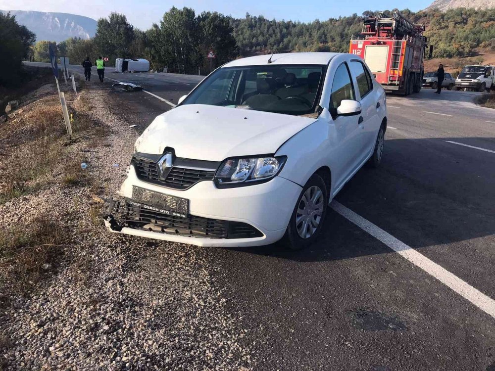 Pazara giderken kaza yaptı