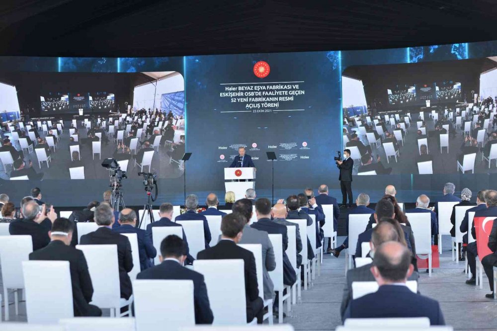 Cumhurbaşkanı Erdoğan 52 fabrikanın açılışını gerçekleştirdi