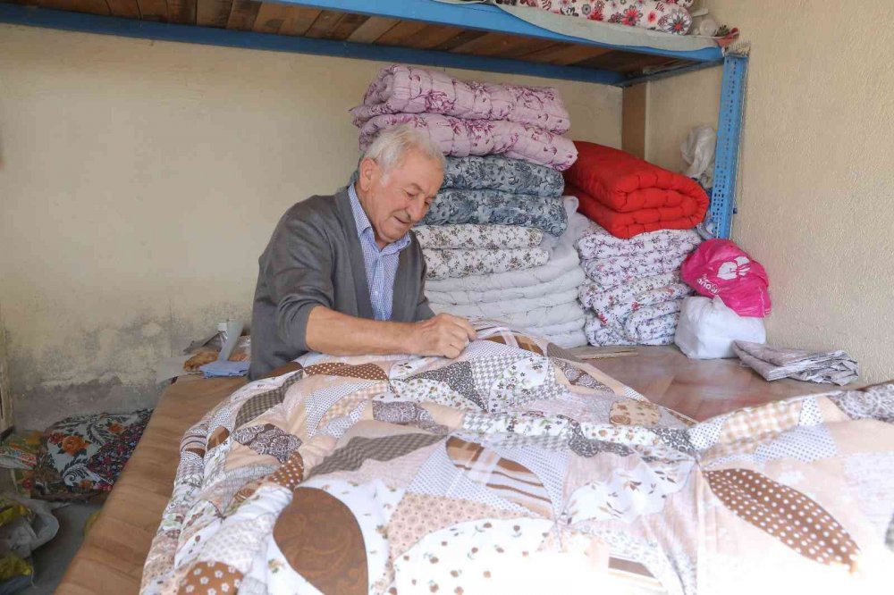 60 yıllık yorgancının mesleğindeki eski zamanlarına hasreti