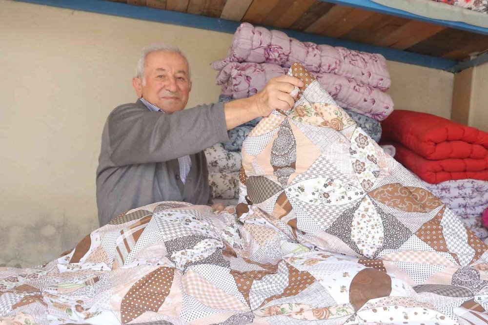 60 yıllık yorgancının mesleğindeki eski zamanlarına hasreti