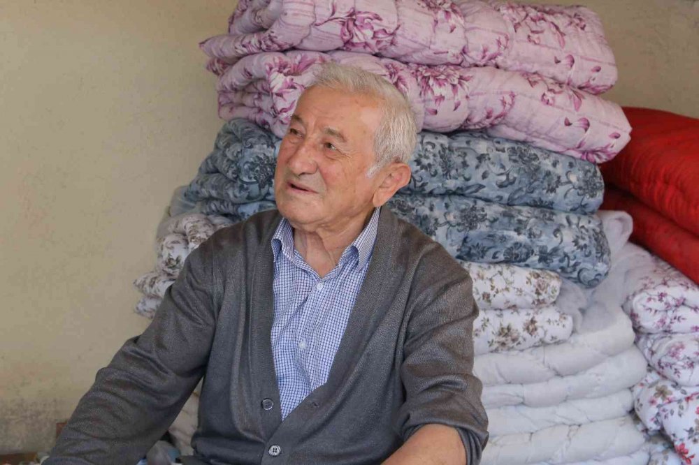 60 yıllık yorgancının mesleğindeki eski zamanlarına hasreti