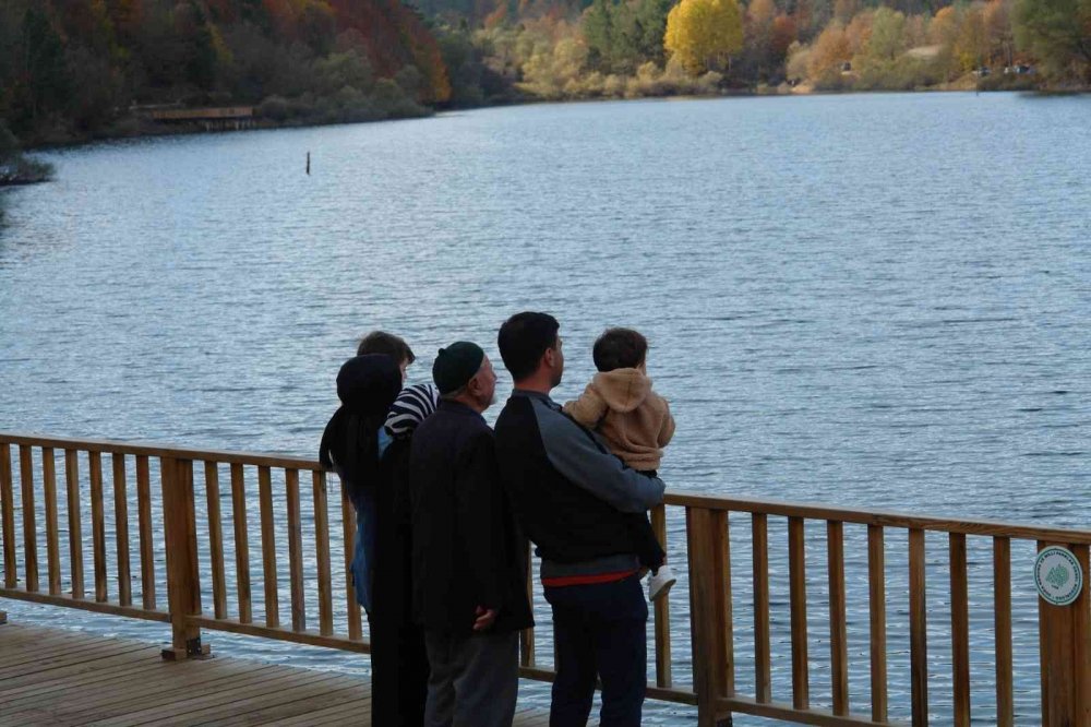 Küçükelmalı Tabiat Parkı’nda sonbahar güzelliği mest etti