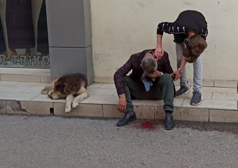 Sahibinin başından ayrılmadı