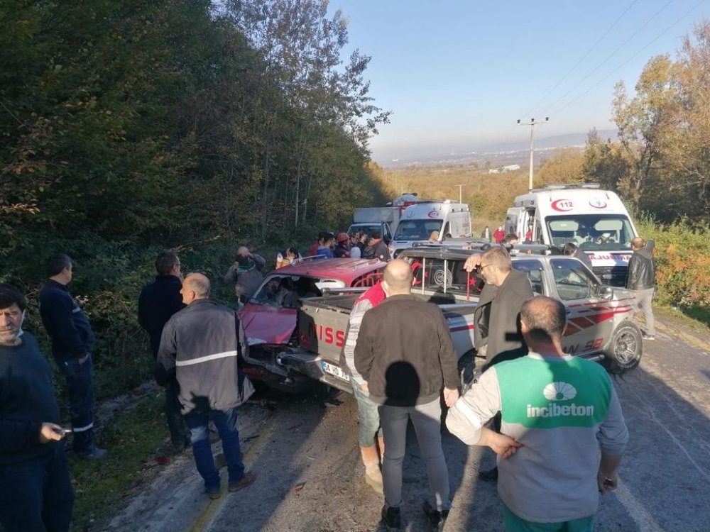 Sakarya’da zincirleme trafik kazası: 8 yaralı