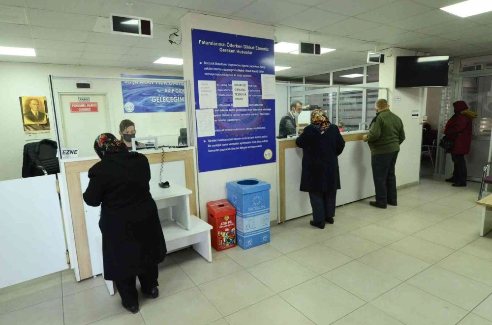 Belediye veznesi hafta sonunda da hizmet verecek