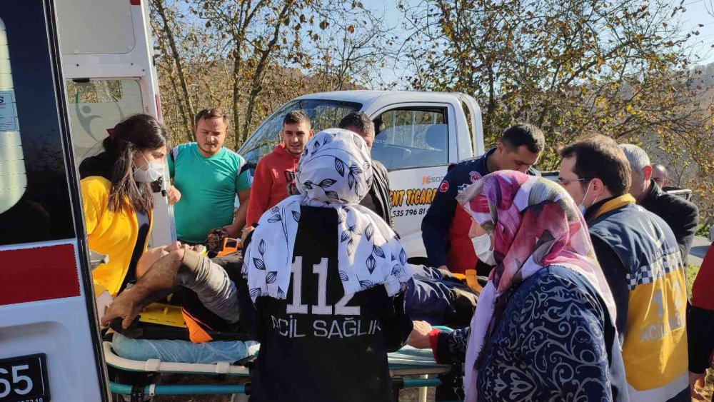 Dakikalarca kurtarılmayı bekliyordu, görme engelli babası imdadına yetişti